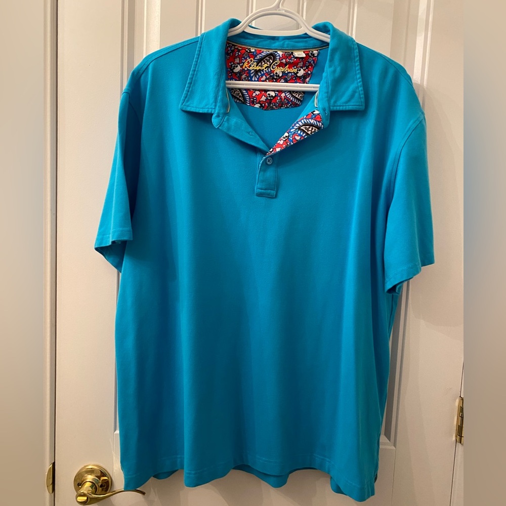 EUC MEN’S ROBERT GRAHAM SIZE XL POLO SHIRT